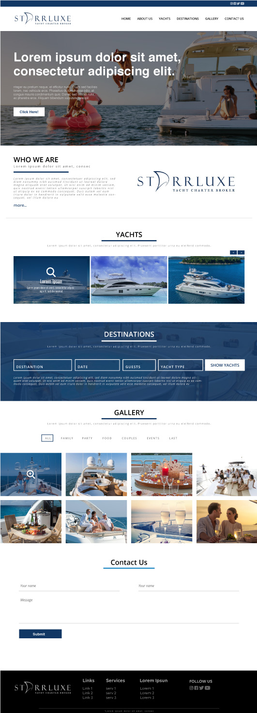Web Design par lionx pour Fair Winds Sailing, LLC | Design #19756897