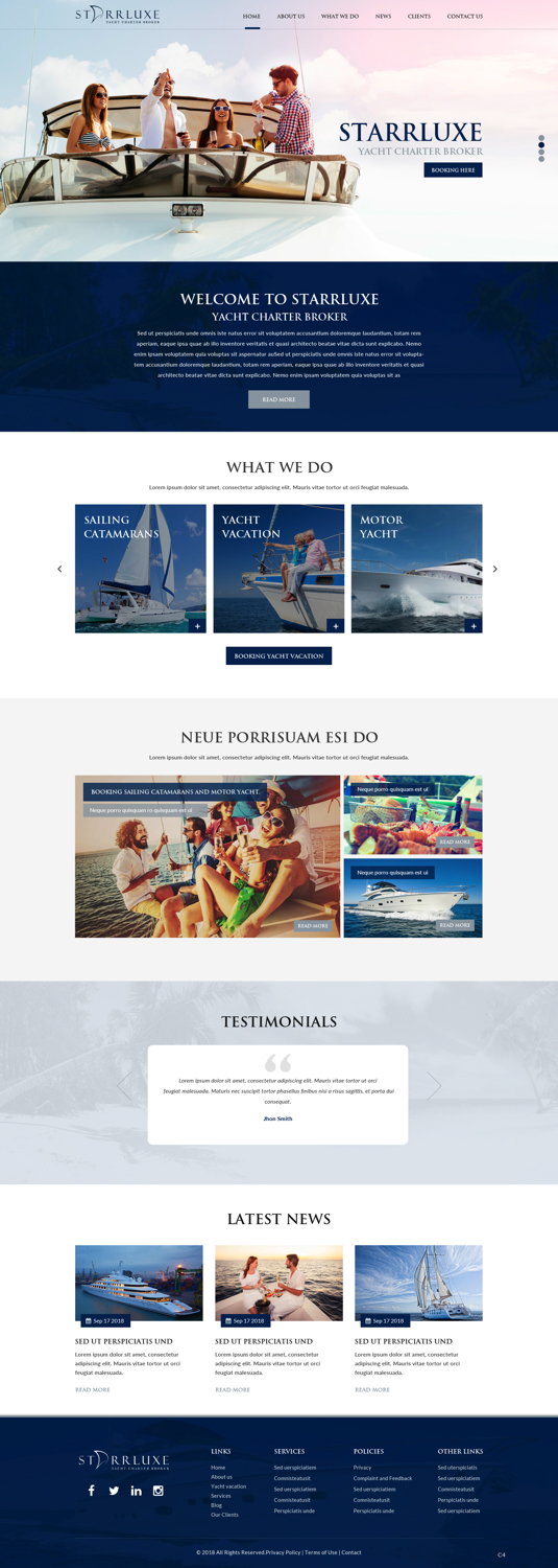 Web Design by pb for Fair Winds Sailing, LLC | Design #19754265