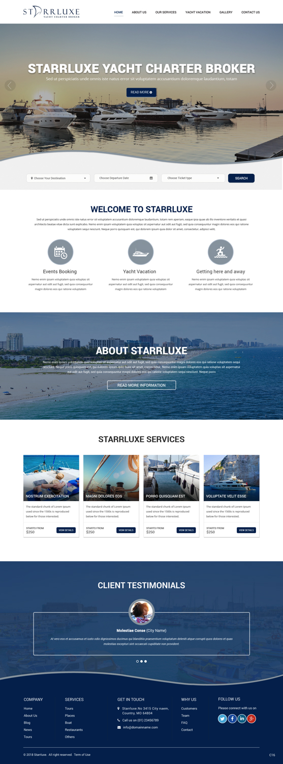 Web Design by pb for Fair Winds Sailing, LLC | Design #19754268
