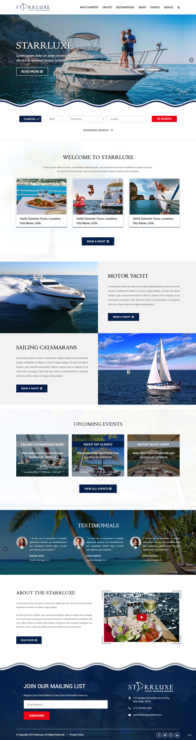 Web-Design von pb für Fair Winds Sailing, LLC | Design #19754270