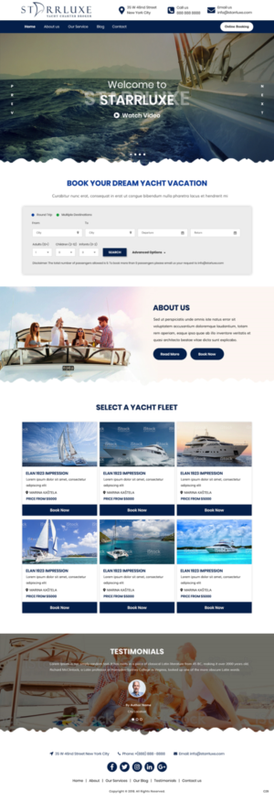 Web Design by pb for Fair Winds Sailing, LLC | Design: #19754280