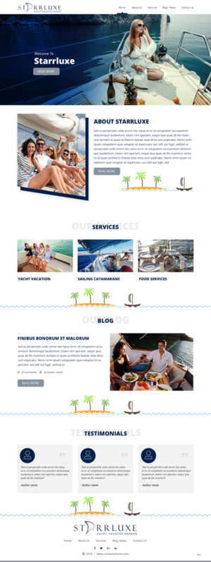 Web Design by pb for Fair Winds Sailing, LLC | Design: #19754285