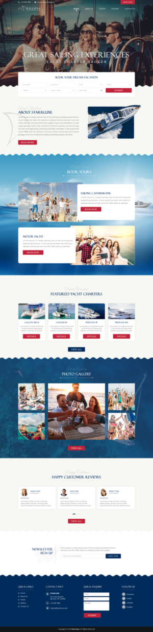 Web Design by Sbss for Fair Winds Sailing, LLC | Design: #19765970