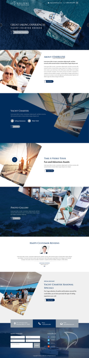 Web Design by Sbss for Fair Winds Sailing, LLC | Design: #19771055