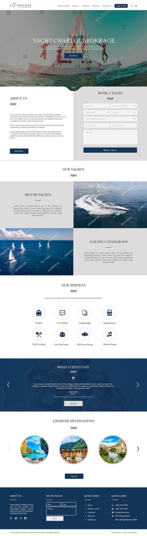 Web Design by bdesigner9 for Fair Winds Sailing, LLC | Design: #19775210