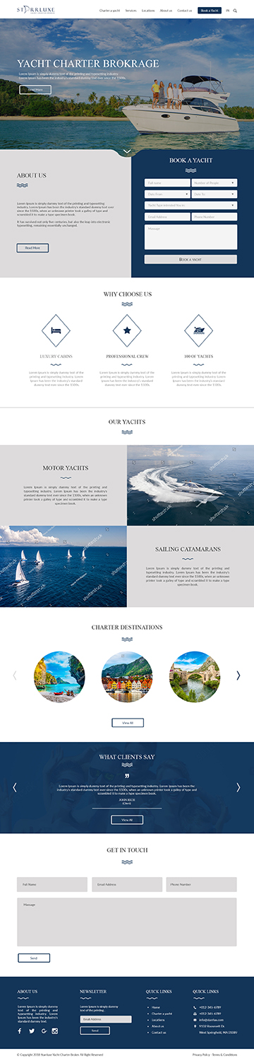 Web Design by bdesigner9 for Fair Winds Sailing, LLC | Design #19775212