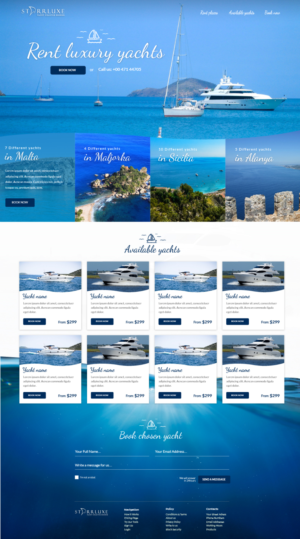 Diseño Web por TMockusBusiness para Fair Winds Sailing, LLC | Diseño #19742526