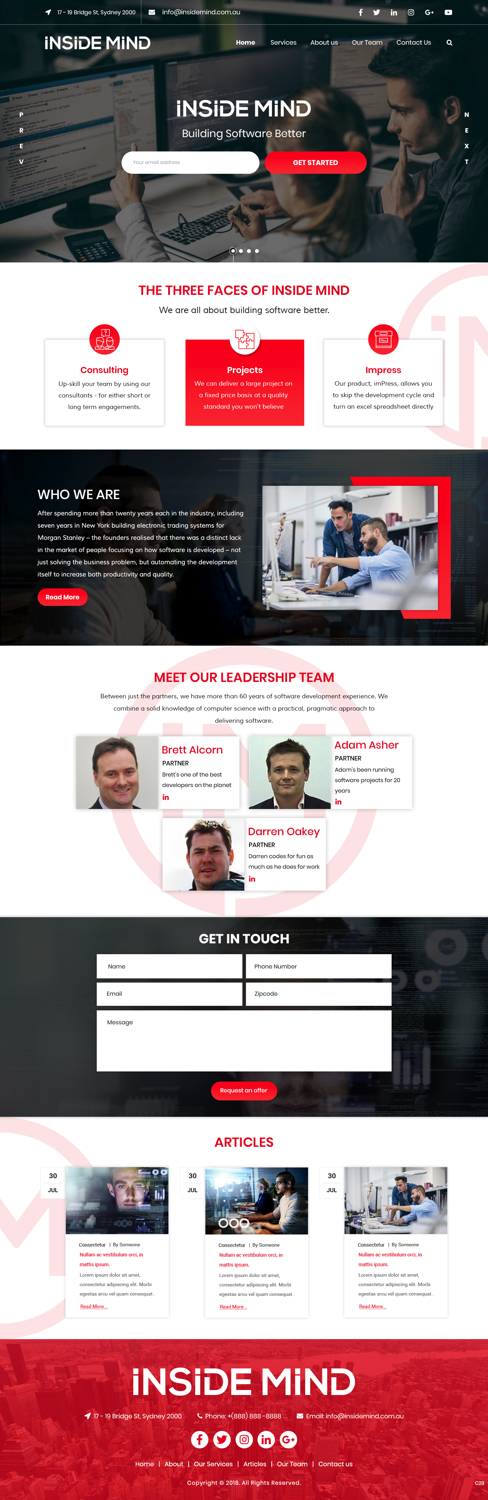 Web Design by pb for this project | Design #19754334