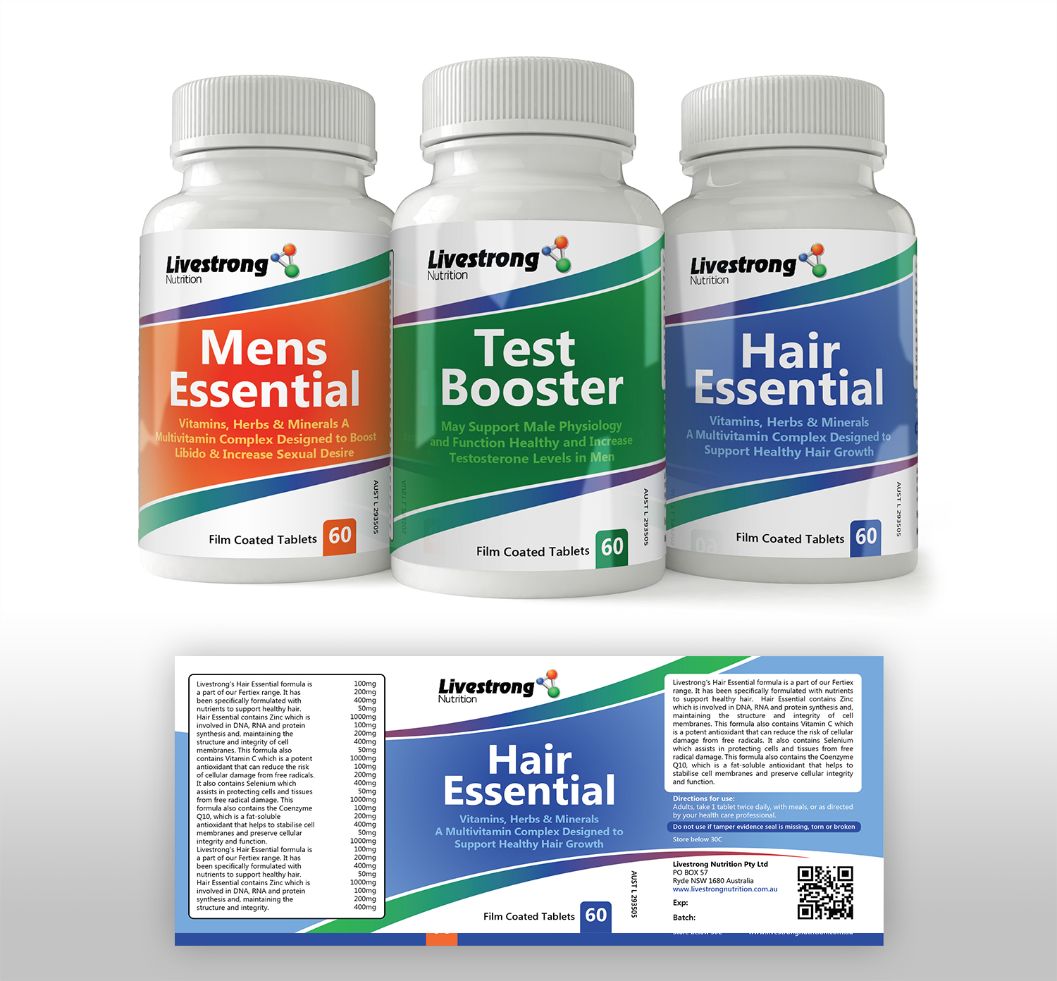Label Design by mmmarif1982 for Livestrong Nutrition | Design: #19764484