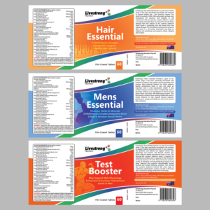 Label Design by mmmarif1982 for Livestrong Nutrition | Design: #19819697
