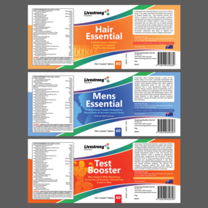 Label Design by mmmarif1982 for Livestrong Nutrition | Design: #19829399
