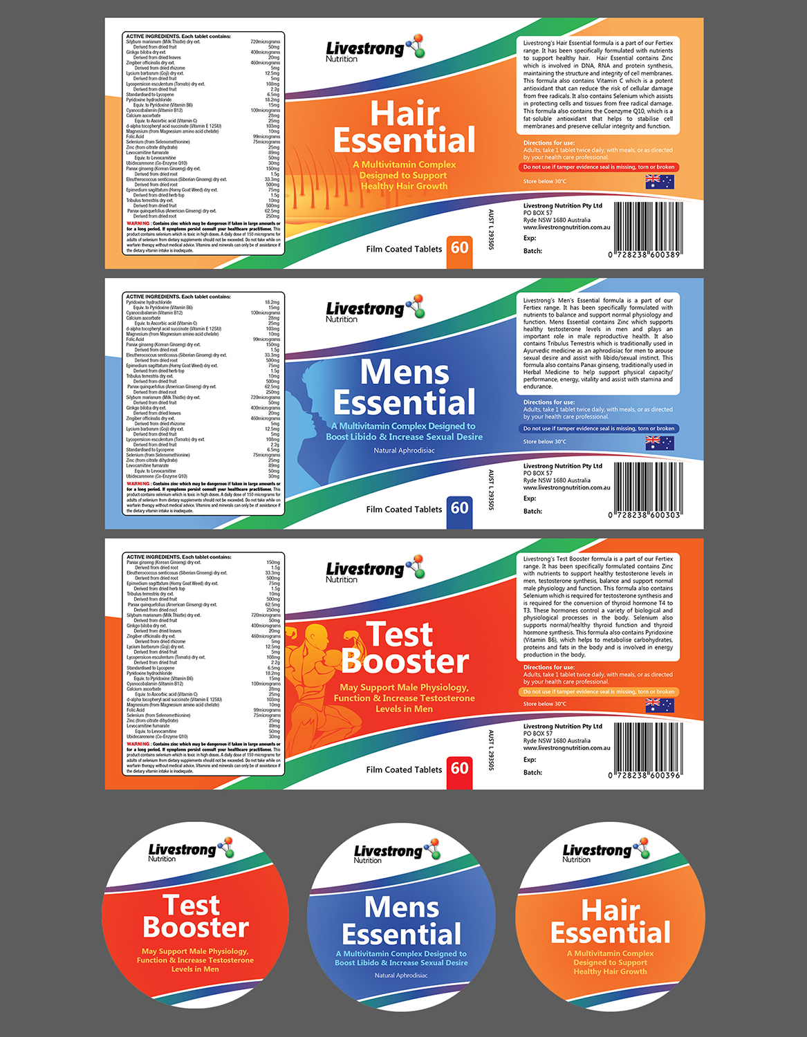 Label Design by mmmarif1982 for Livestrong Nutrition | Design #19847610