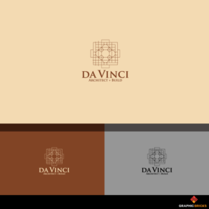 da Vinci with the words Architect + Build, maybe Engineering somewhere.  A logo that reflects building and innovation with old-school da Vinci style would be super cool | Logo Design by Graphic Bricks