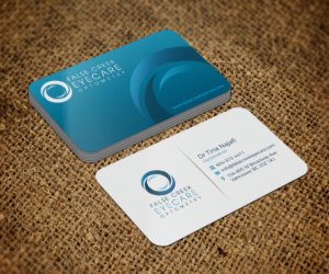 Optometrist/Eye Care Clinic Business card with new logo attached | Business Card Design by Ethien