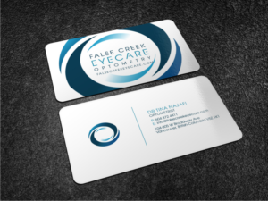 Optometrist/Eye Care Clinic Business card with new logo attached | Business Card Design by Atvento Graphics