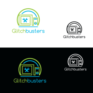 Glitchbusters | Logo Design by emptyboxgraphics