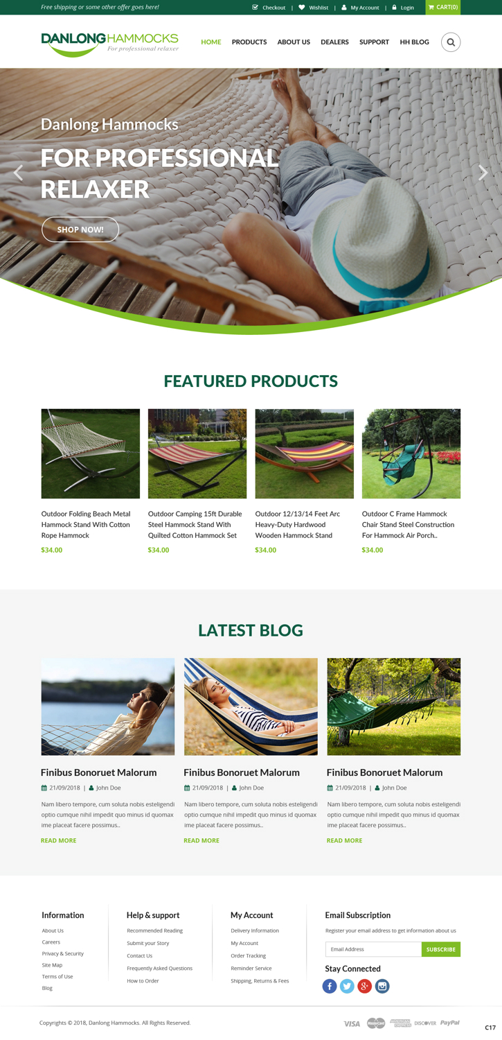 BigCommerce Design by pb for GardenFurniturePro.com | Design #19795267