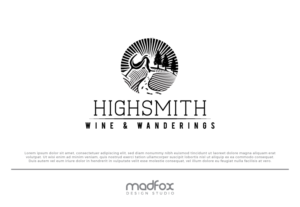 Highsmith Wine & Wanderings | Logo Design by WILD FOX Desing Studio