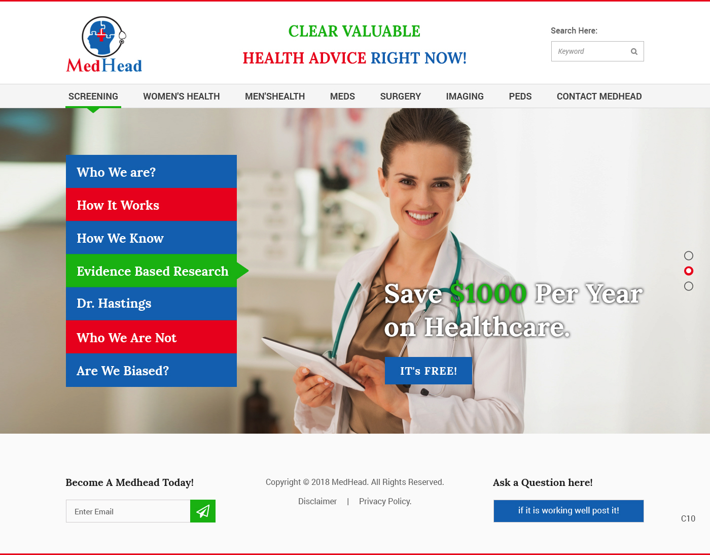 Web Design by pb for 7 Health | Design #20237964
