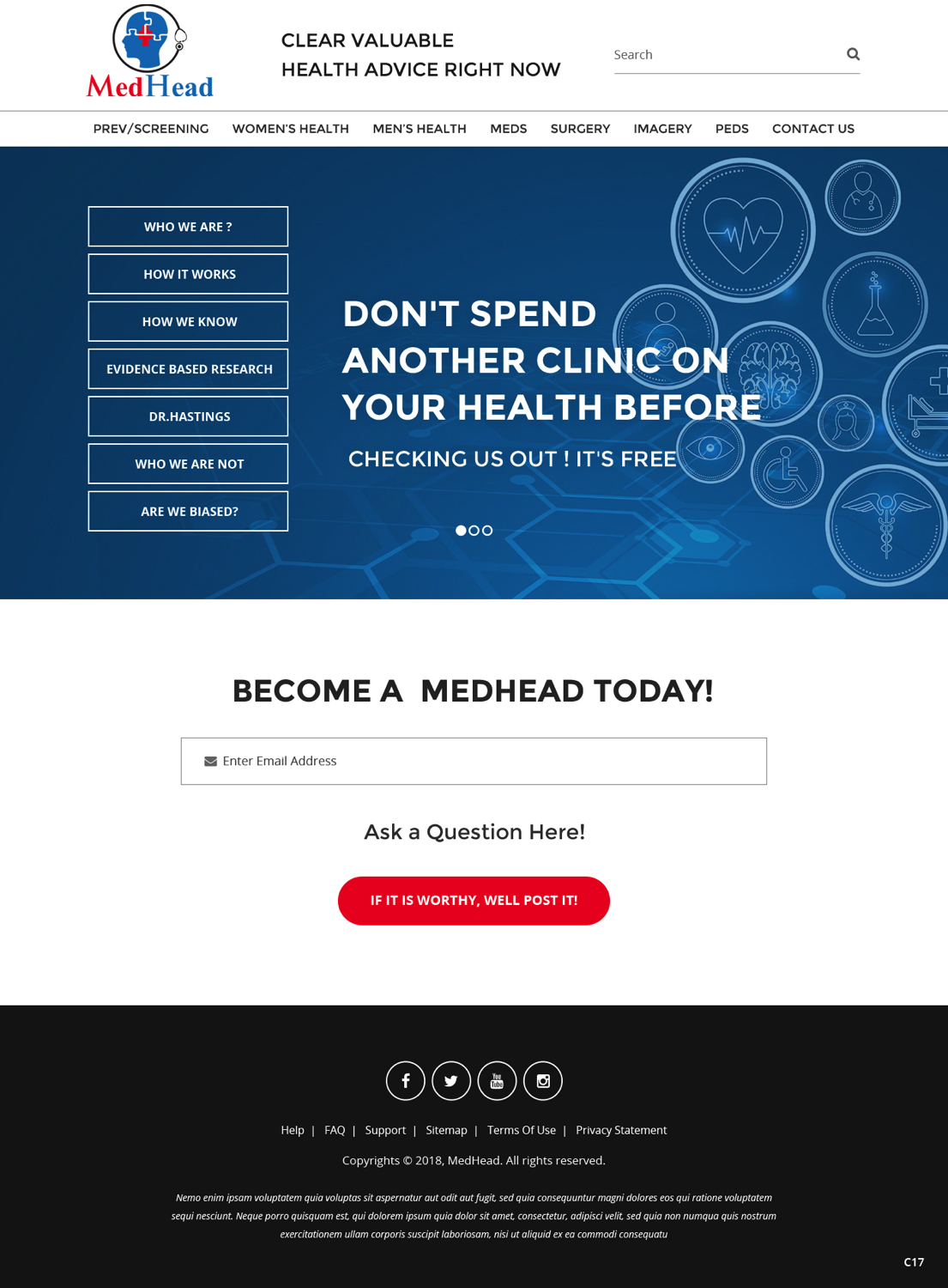 Web Design by pb for 7 Health | Design #20238052