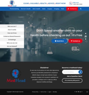 Web Design by pb for 7 Health | Design: #20238058