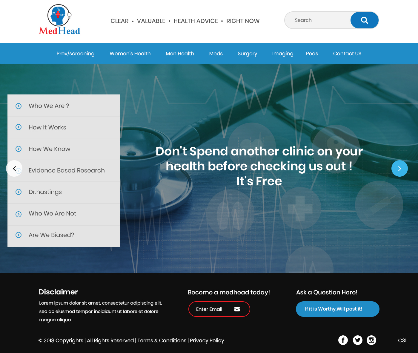 Diseño Web por pb para 7 Health | Diseño #20238059