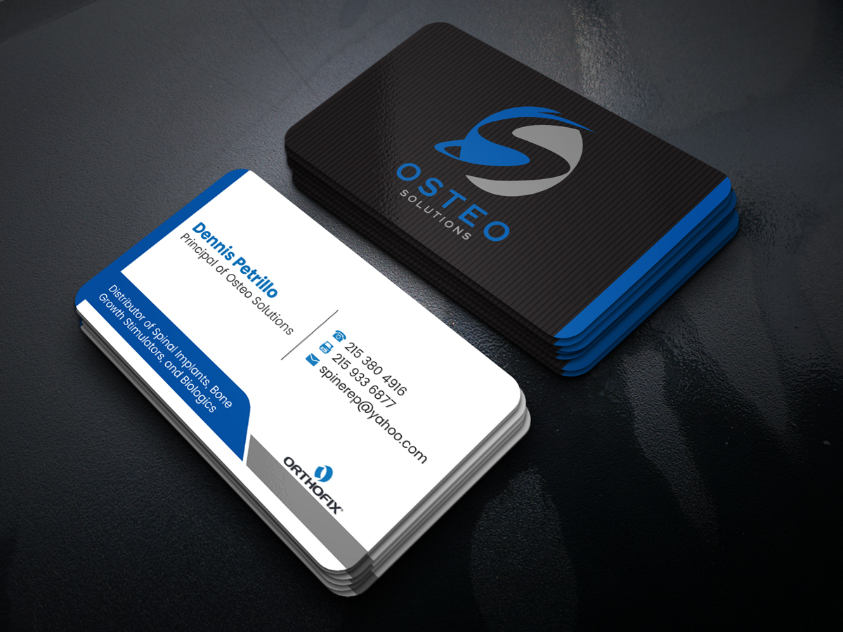 Business Card Design by JK18 for OSTEO SOLUTIONS, INC | Design #19855488