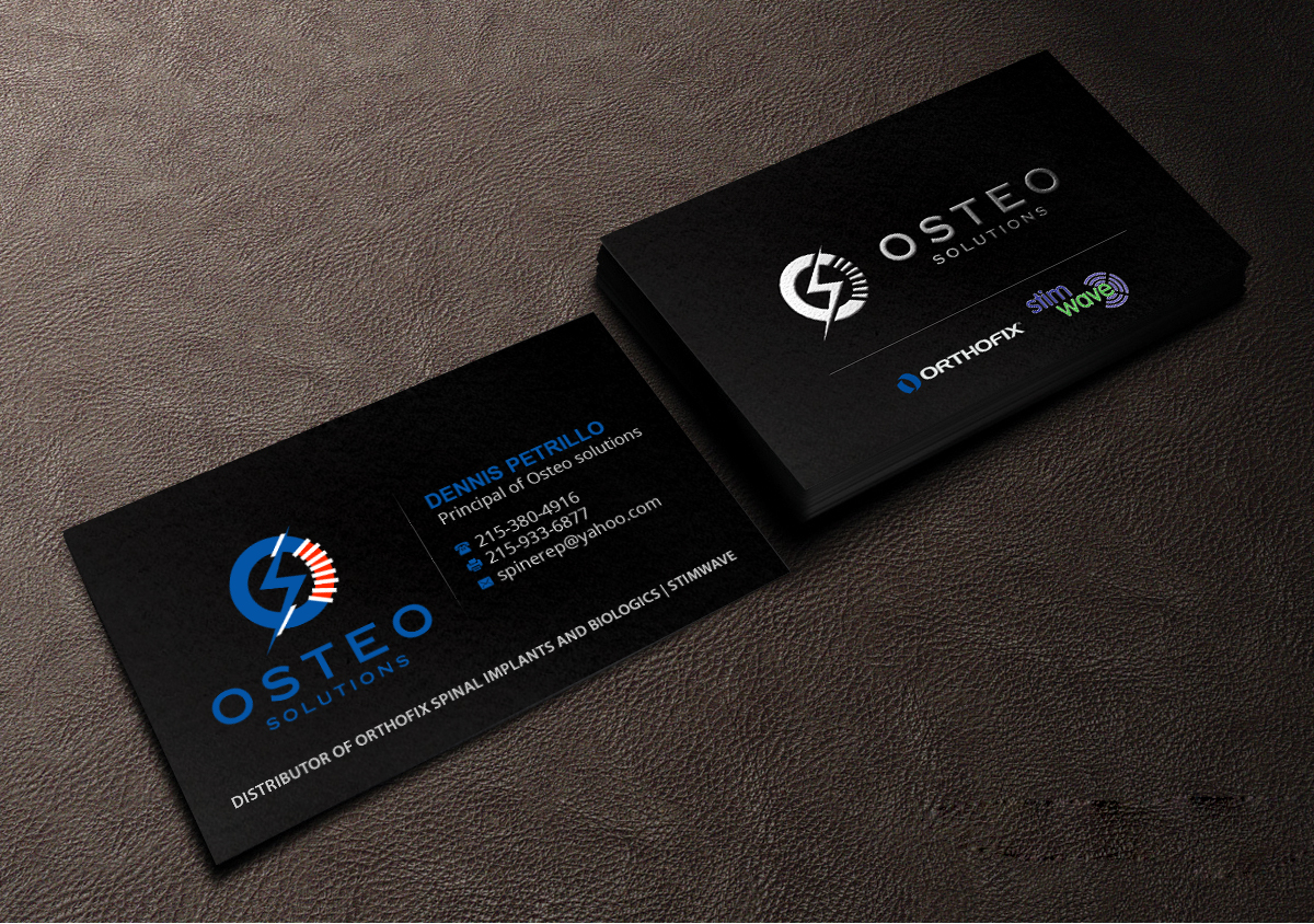 Business Card Design by Creations Box 2015 for OSTEO SOLUTIONS, INC | Design #19777247