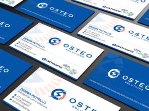 Business Card Design by Creations Box 2015 for OSTEO SOLUTIONS, INC | Design: #19778791