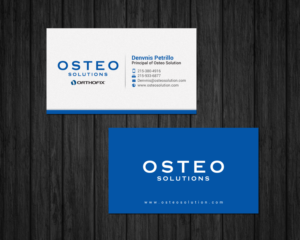 Business Card Design by chandrayaan.creative for OSTEO SOLUTIONS, INC | Design #19773397