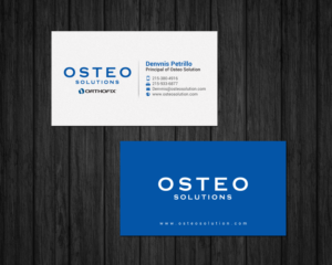 Business Card Design by chandrayaan.creative for OSTEO SOLUTIONS, INC | Design: #19773398