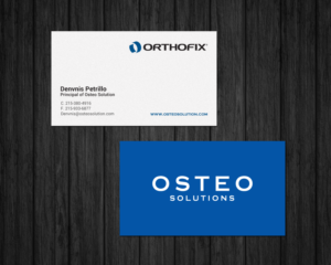 Business Card Design by chandrayaan.creative for OSTEO SOLUTIONS, INC | Design: #19773400