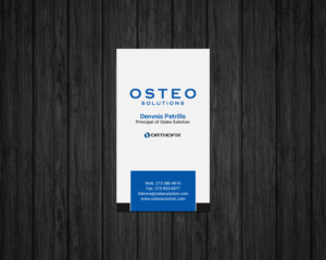 Business Card Design by chandrayaan.creative for OSTEO SOLUTIONS, INC | Design: #19773405