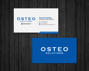 Business Card Design by chandrayaan.creative for OSTEO SOLUTIONS, INC | Design: #19773411