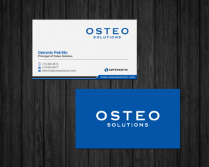 Business Card Design by chandrayaan.creative for OSTEO SOLUTIONS, INC | Design: #19773412