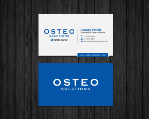 Business Card Design by chandrayaan.creative for OSTEO SOLUTIONS, INC | Design: #19773770