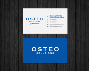 Business Card Design by chandrayaan.creative for OSTEO SOLUTIONS, INC | Design: #19773771