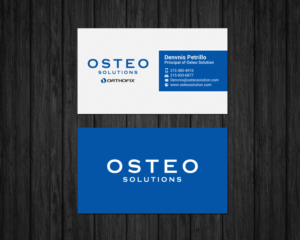 Business Card Design by chandrayaan.creative for OSTEO SOLUTIONS, INC | Design: #19775072
