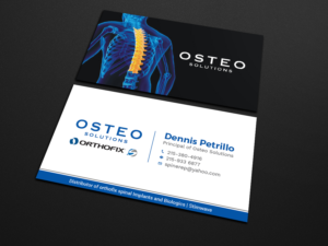 Business Card Design by Tripti Ranjan Gain for OSTEO SOLUTIONS, INC | Design: #19772605