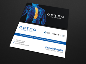 Osteo Solutions new cards | Business Card Design by Tripti Ranjan Gain