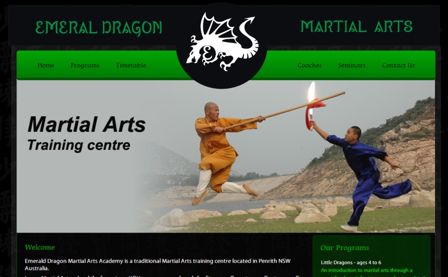 Logo Design by LIZZY LO for Emerald Dragon Martial Arts Pty Ltd | Design #2906572
