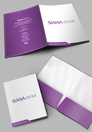 Presentation Folder for dental clinic | Schreibwaren-Design von chandrayaan.creative