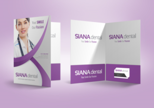 Presentation Folder for dental clinic | Schreibwaren-Design von Petter Goms