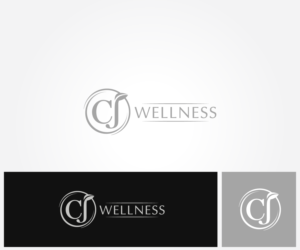 CJ Wellness. Silver & Black.  | Logo Design by Mario