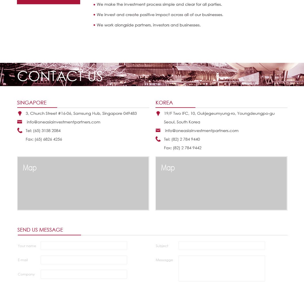 Web Design by greenstream for One Asia Investment Partners | Design #2927940