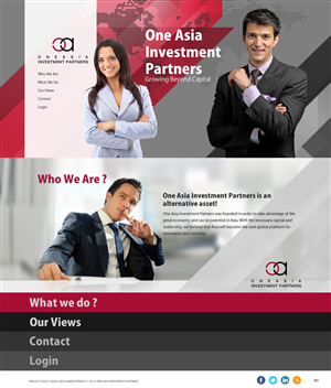 Web Design by pb for One Asia Investment Partners | Design: #2911563