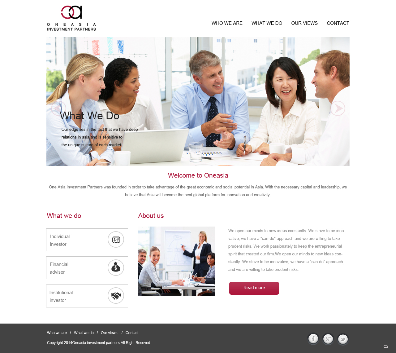 Web Design by pb for One Asia Investment Partners | Design #2911580