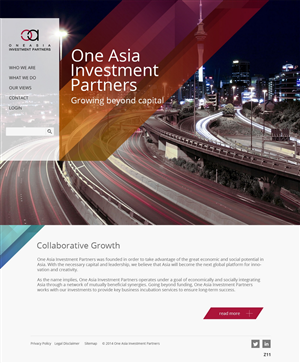 Web Design by pb for One Asia Investment Partners | Design: #2911586
