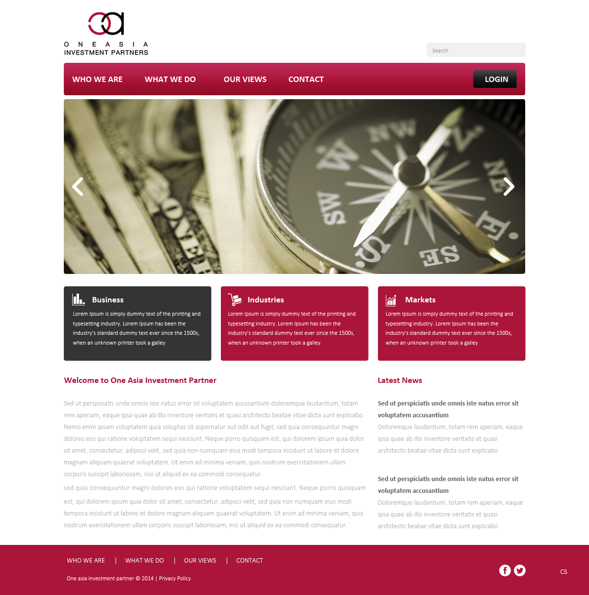 Web-Design von pb für One Asia Investment Partners | Design #2915862