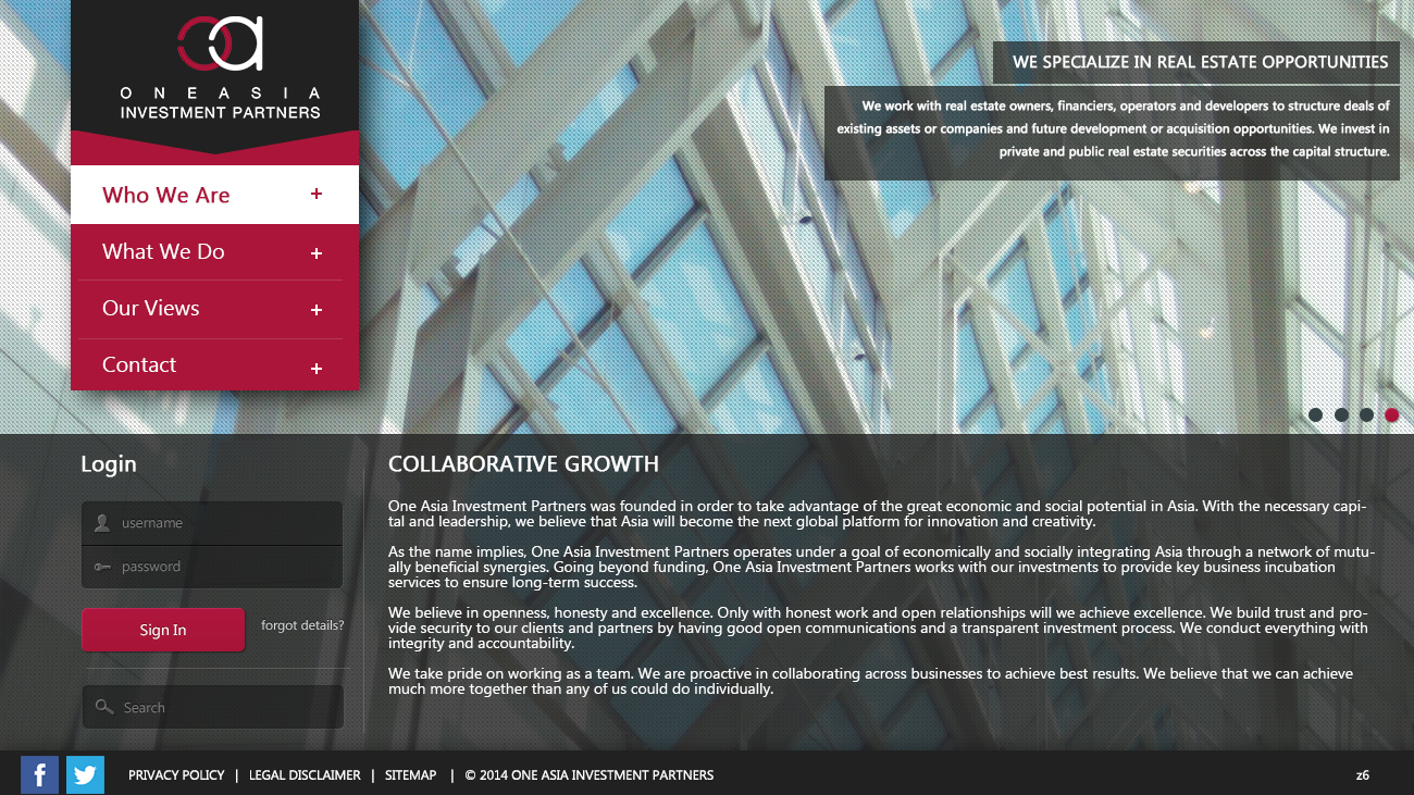 Web Design by pb for One Asia Investment Partners | Design #2915879